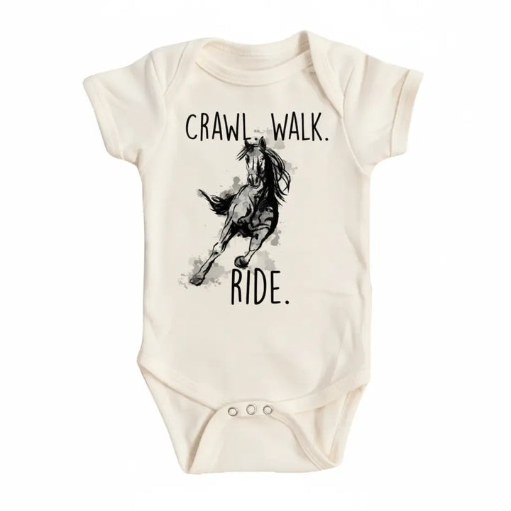 Horse Ride - Baby Boy Girl Clothes Infant Bodysuit Funny Cute Newborn  Funny Cute Onesie® | North Fork Forager LLC