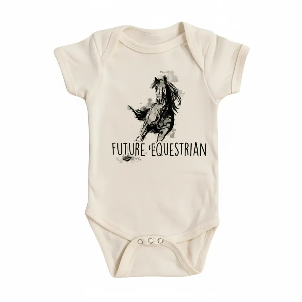 Future Equestrian - Baby Boy Girl Clothes Infant Bodysuit Funny Cute Newborn  Funny Cute Onesie® | North Fork Forager LLC