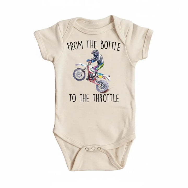 Dirt Bike Thorttle - Baby Boy Girl Clothes Infant Bodysuit Funny Cute Newborn  Funny Cute Onesie® | North Fork Forager LLC