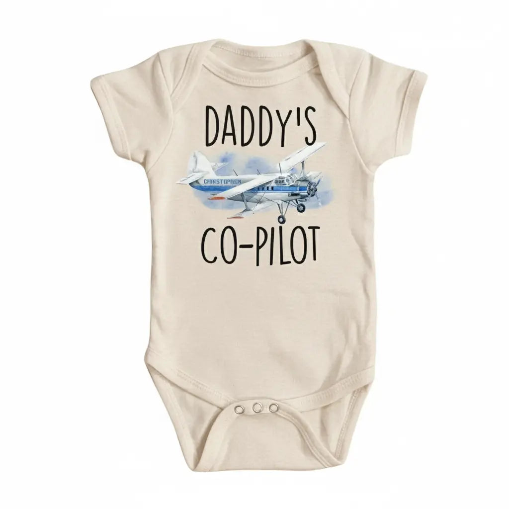 Pilot Copilot Blue - Baby Boy Girl Clothes Infant Bodysuit Funny Cute Newborn  Funny Cute Onesie® | North Fork Forager LLC