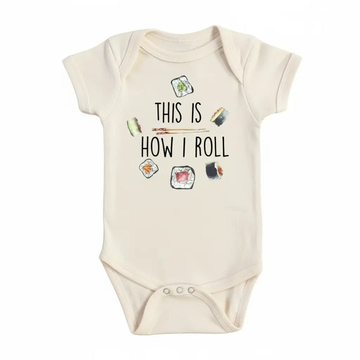 Sushi Roll - Baby Boy Girl Clothes Infant Bodysuit Funny Cute Newborn 1B  Funny Cute Onesie® | North Fork Forager LLC