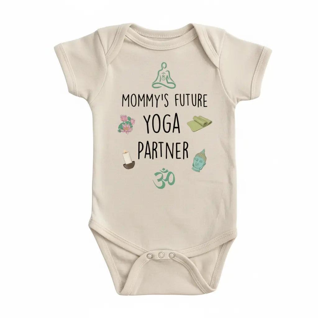 Yoga Namaste Mom - Baby Boy Girl Clothes Infant Bodysuit Funny Cute Newborn 1A  Funny Cute Onesie® | North Fork Forager LLC
