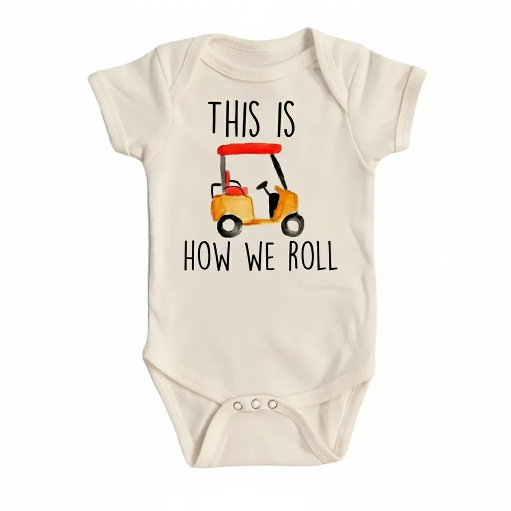 Golf Cart- Baby Boy Girl Clothes Infant Bodysuit Funny Cute Newborn  Funny Cute Onesie® | North Fork Forager LLC