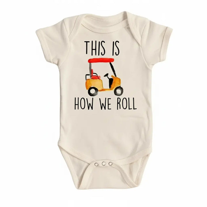 Golf Cart- Baby Boy Girl Clothes Infant Bodysuit Funny Cute Newborn  Funny Cute Onesie® | North Fork Forager LLC