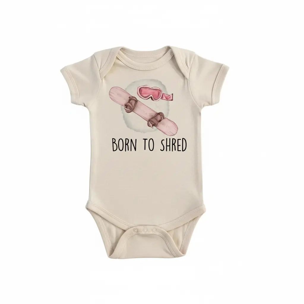 Snowboarding Shred - Baby Boy Girl Clothes Infant Bodysuit Funny Cute Newborn  Funny Cute Onesie® | North Fork Forager LLC