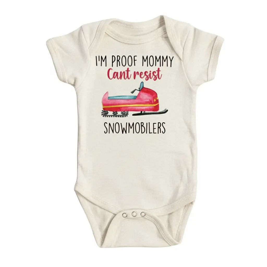 Snowmobile - Baby Boy Girl Clothes Infant Bodysuit Funny Cute Newborn 1E  Funny Cute Onesie® | North Fork Forager LLC