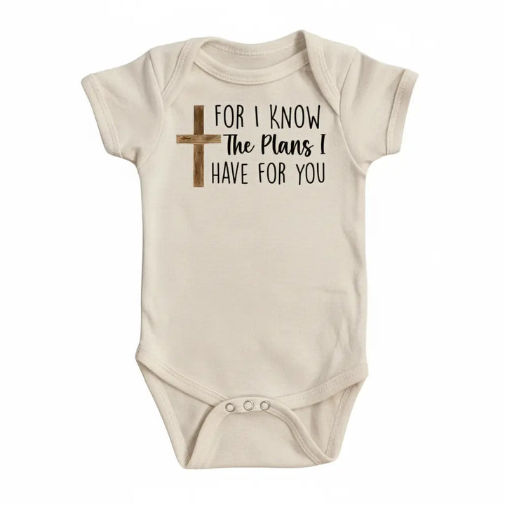 Religious Gods Plans - Baby Boy Girl Clothes Infant Bodysuit Funny Cute Newborn  Funny Cute Onesie® | North Fork Forager LLC
