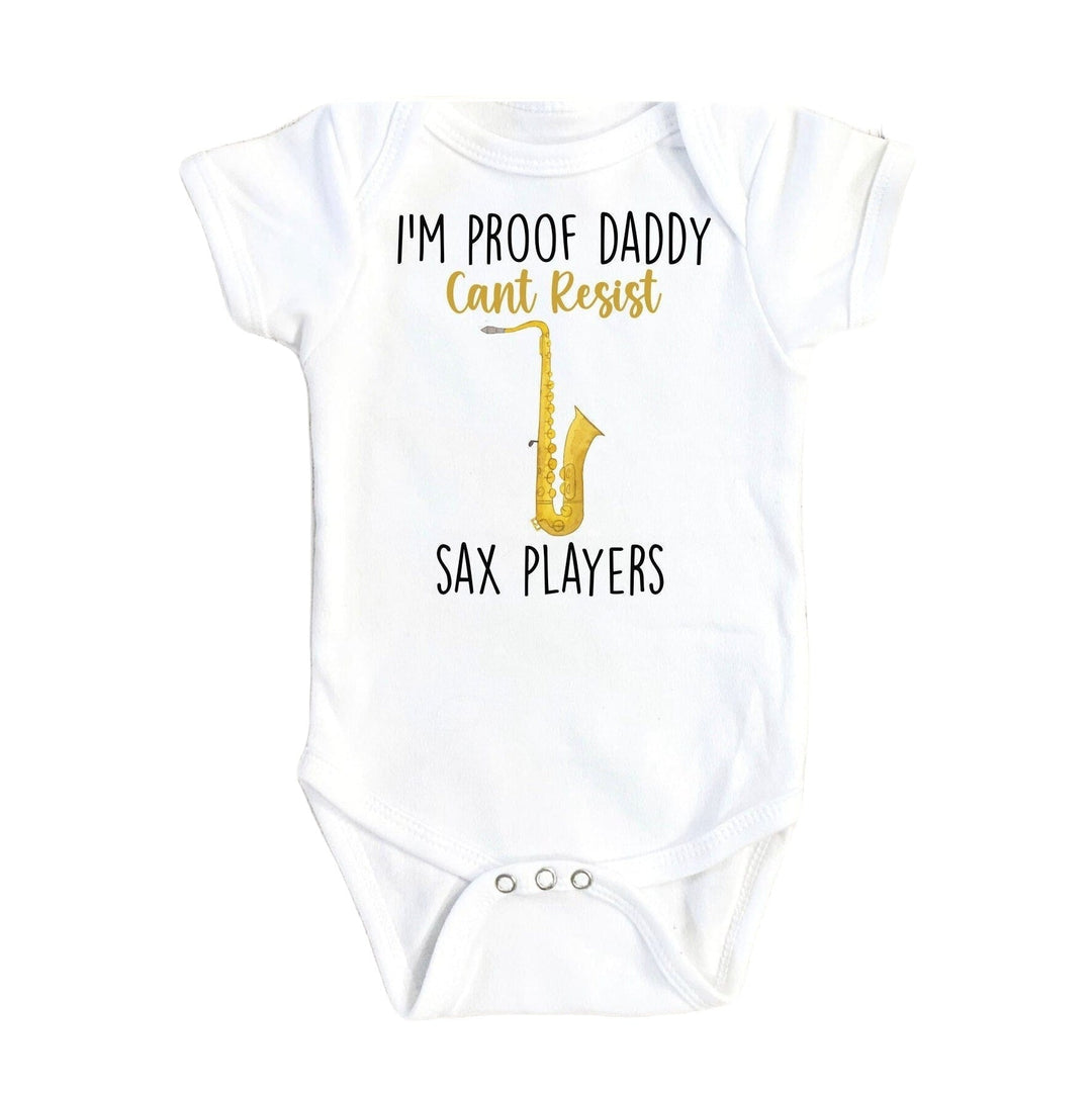 Saxophone Daddy - Baby Boy Girl Clothes Infant Bodysuit Funny Cute Newborn Onesie