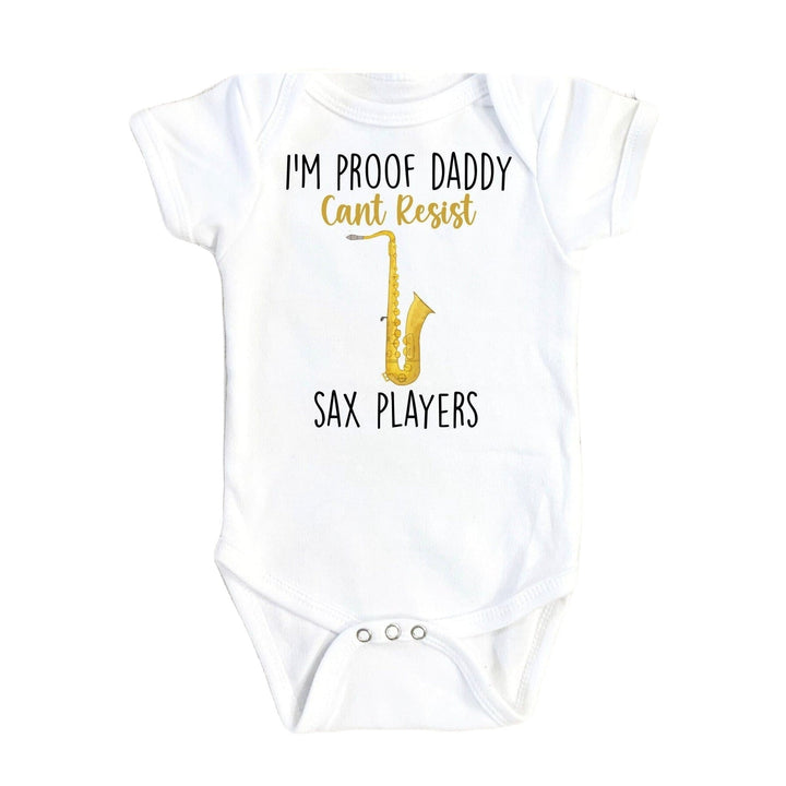 Saxophone Daddy - Baby Boy Girl Clothes Infant Bodysuit Funny Cute Newborn Onesie