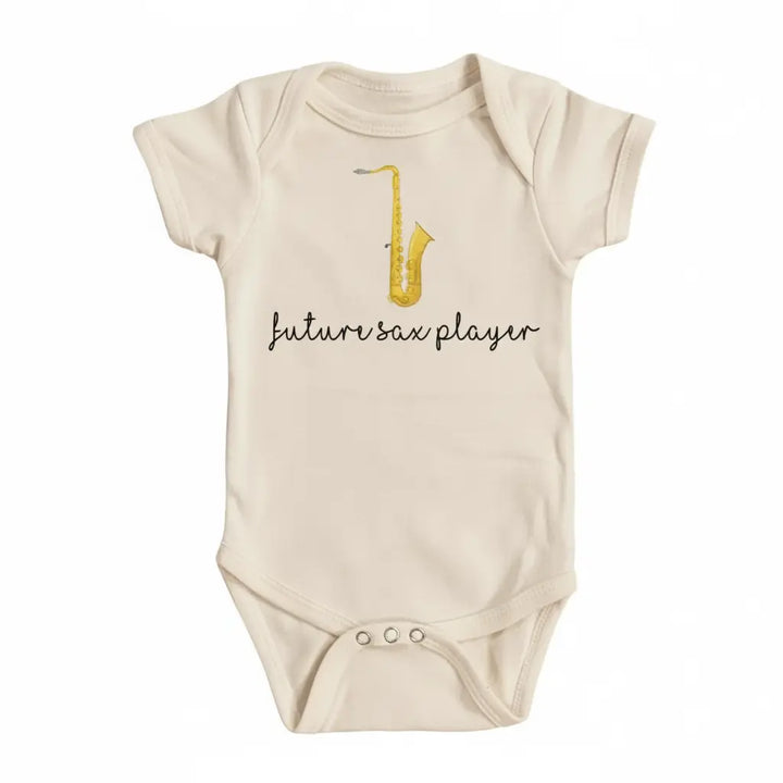 Saxophone Future - Baby Boy Girl Clothes Infant Bodysuit Funny Cute Newborn  Funny Cute Onesie® | North Fork Forager LLC