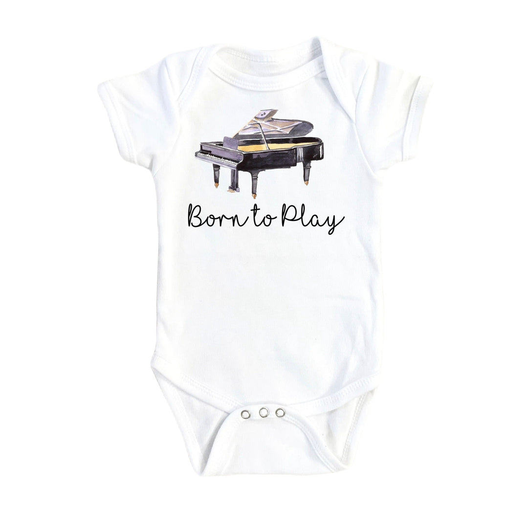 Piano - Baby Boy Girl Clothes Infant Bodysuit Funny Cute Newborn 1A Onesie