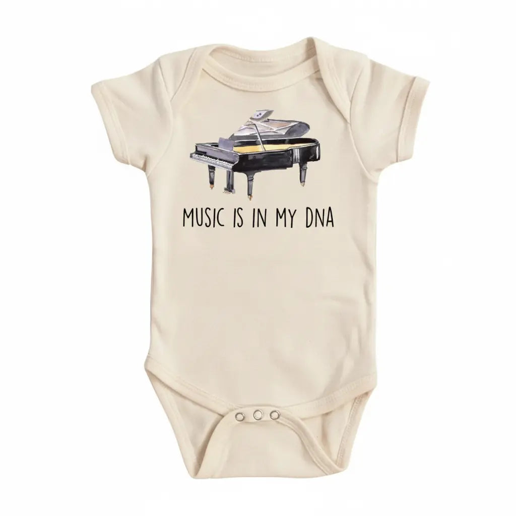 Piano - Baby Boy Girl Clothes Infant Bodysuit Funny Cute Newborn 1C  Funny Cute Onesie® | North Fork Forager LLC