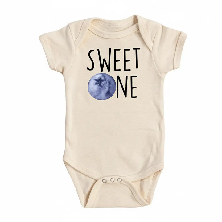 Blueberry  Sweet One - Baby Boy Girl Clothes Infant Bodysuit Funny Cute Newborn  Funny Cute Onesie® | North Fork Forager LLC