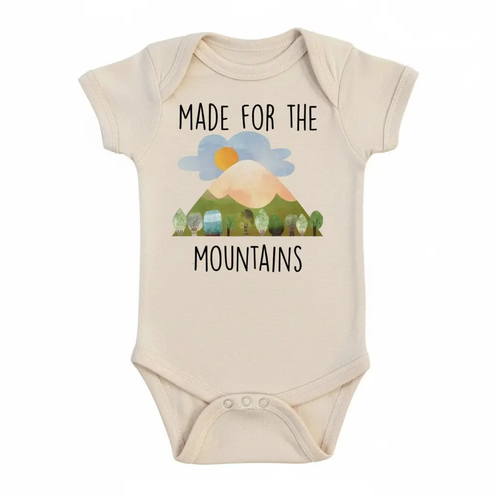 Mountain Made For - Baby Boy Girl Clothes Infant Bodysuit Funny Cute Newborn  Funny Cute Onesie® | North Fork Forager LLC