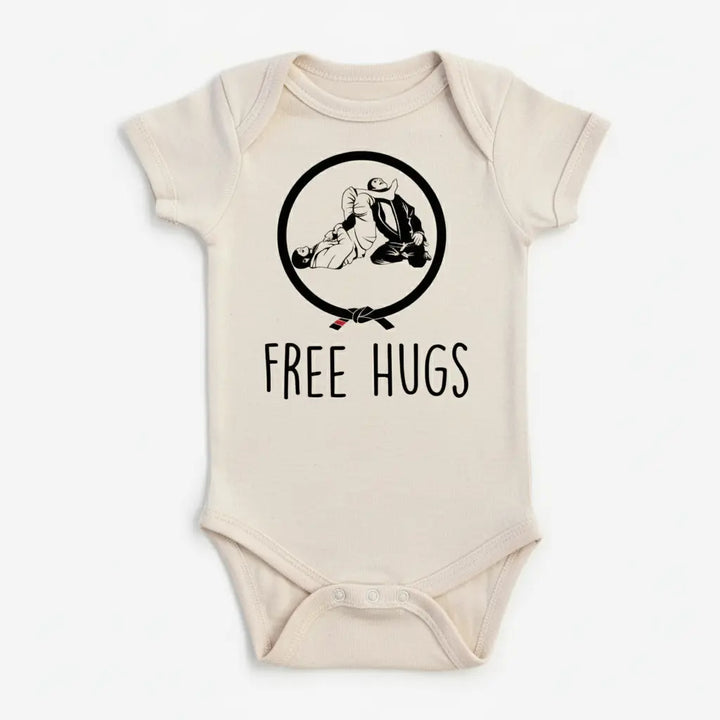 Jiu Jitsu Free Hug - Baby Boy Girl Clothes Infant Bodysuit Funny Cute Newborn  Funny Cute Onesie® | North Fork Forager LLC
