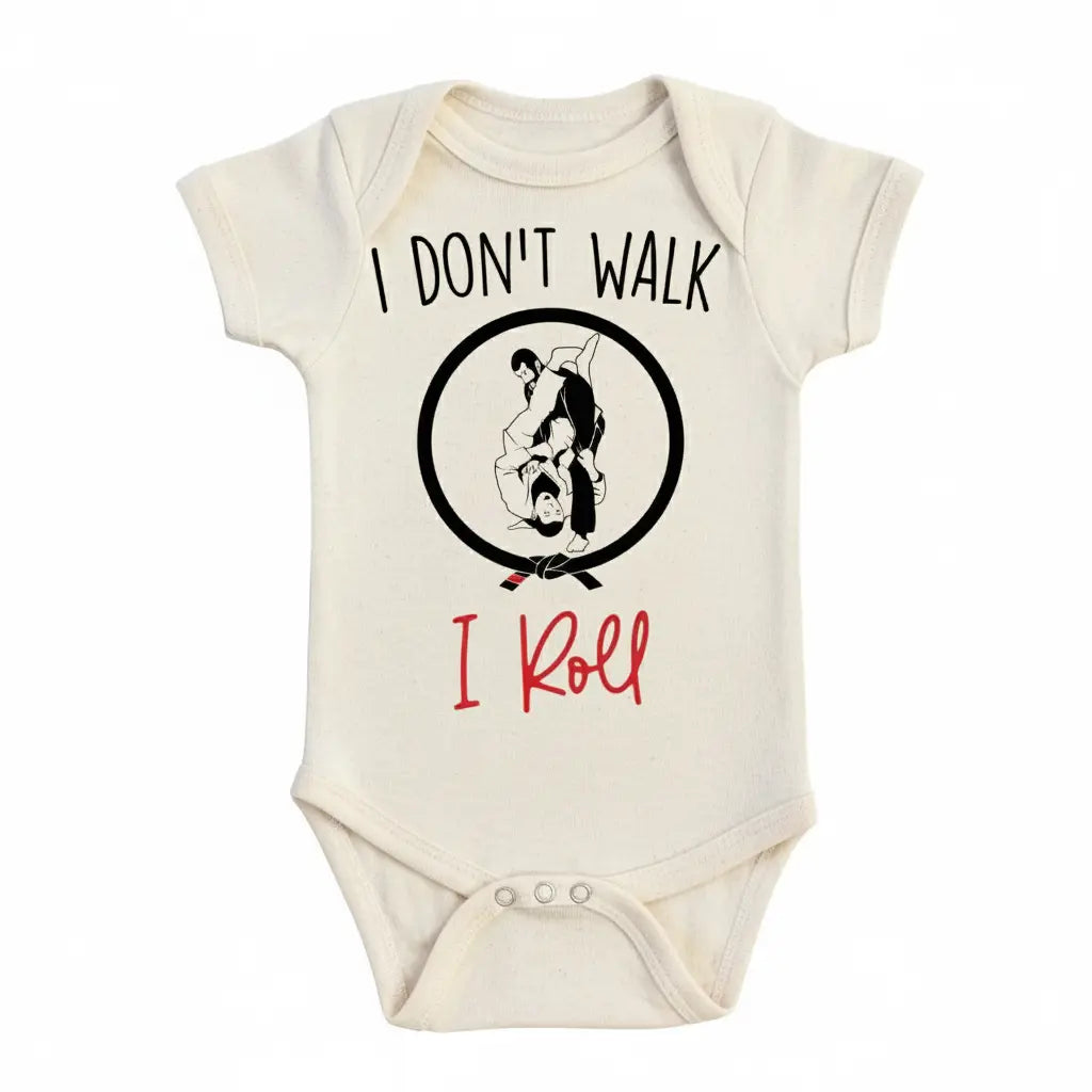 Jiu Jitsu Gi Roll Red - Baby Boy Girl Clothes Infant Bodysuit Funny Cute Newborn  Funny Cute Onesie® | North Fork Forager LLC