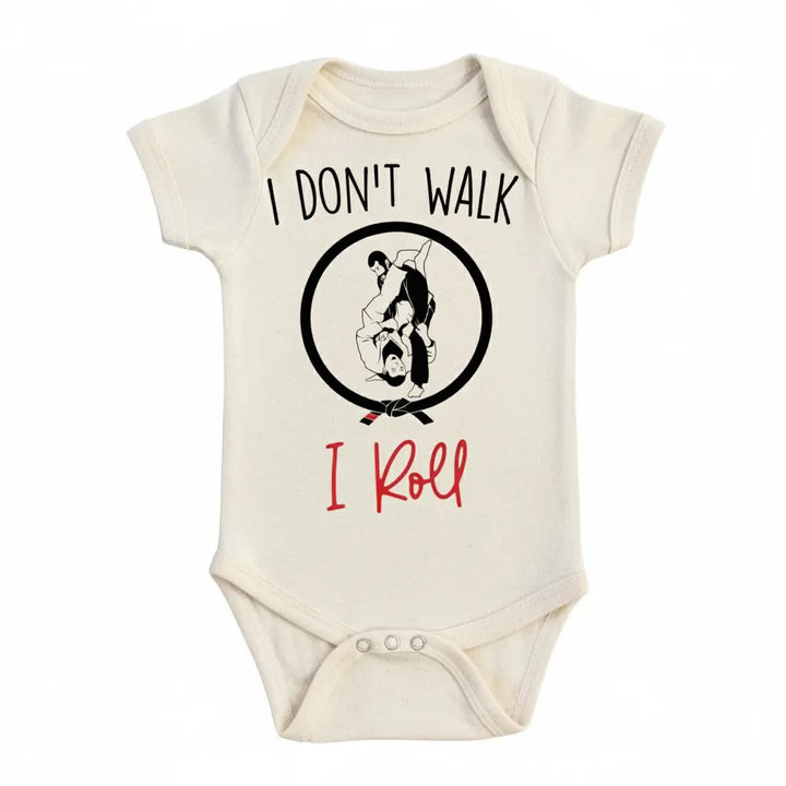 Jiu Jitsu Gi Roll Red - Baby Boy Girl Clothes Infant Bodysuit Funny Cute Newborn  Funny Cute Onesie® | North Fork Forager LLC