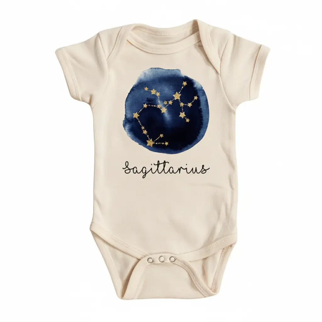 Sagittarius Zodiac  - Baby Boy Girl Clothes Infant Bodysuit Funny Cute Newborn  Funny Cute Onesie® | North Fork Forager LLC