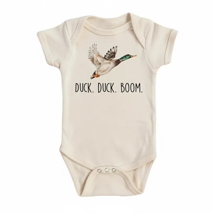 Duck Hunting Boom - Baby Boy Girl Clothes Infant Bodysuit Funny Cute Newborn  Funny Cute Onesie® | North Fork Forager LLC