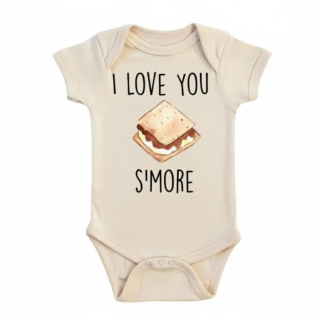 S'more Love - Baby Boy Girl Clothes Infant Bodysuit Funny Cute Newborn  Funny Cute Onesie® | North Fork Forager LLC