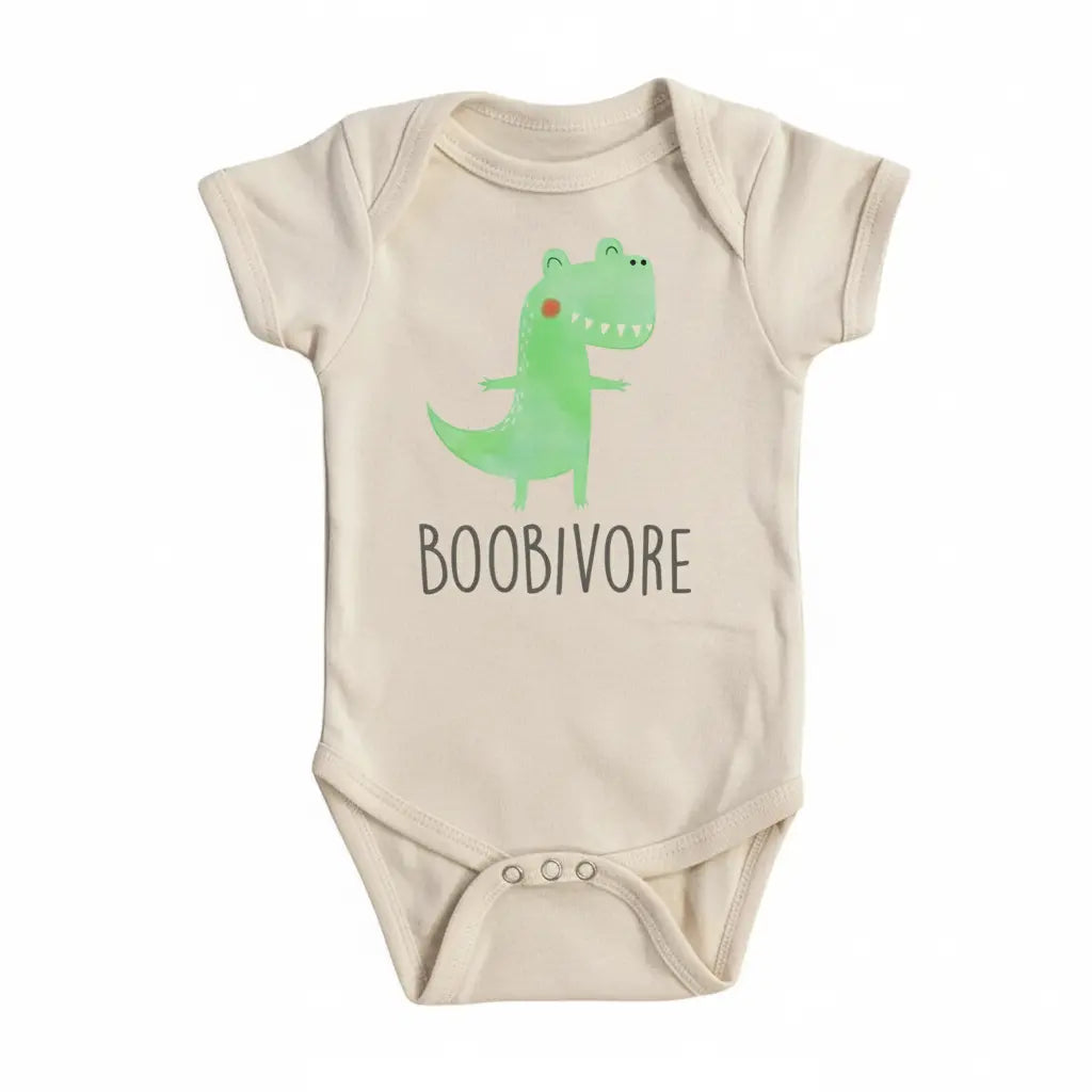 Breastfeeding Dino - Baby Boy Girl Clothes Infant Bodysuit Funny Cute Newborn  Funny Cute Onesie® | North Fork Forager LLC