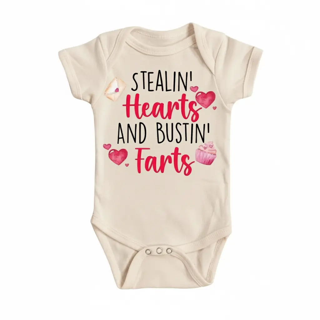 Valentine's Day Fart - Baby Boy Girl Clothes Infant Bodysuit Funny Cute Newborn  Funny Cute Onesie® | North Fork Forager LLC