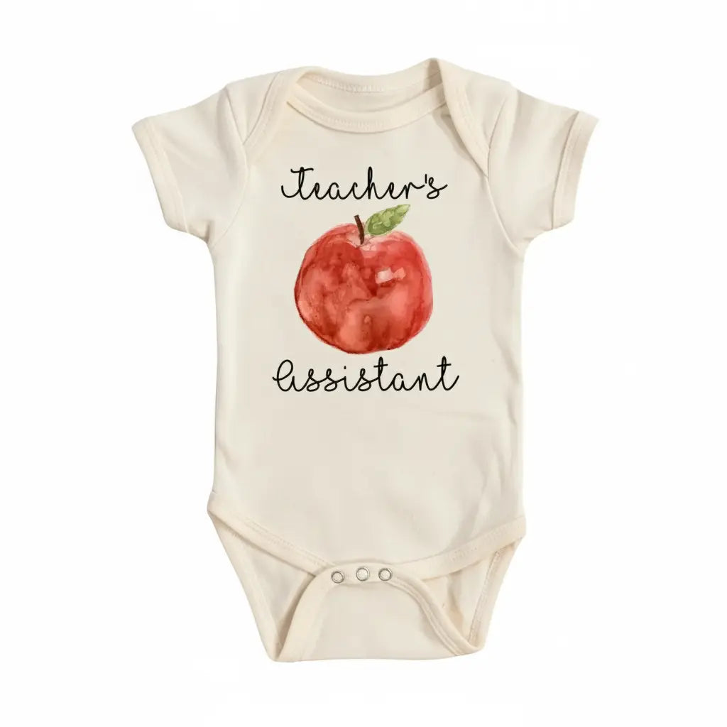 Teacher's Assistant - Baby Boy Girl Clothes Infant Bodysuit Funny Cute Newborn  Funny Cute Onesie® | North Fork Forager LLC