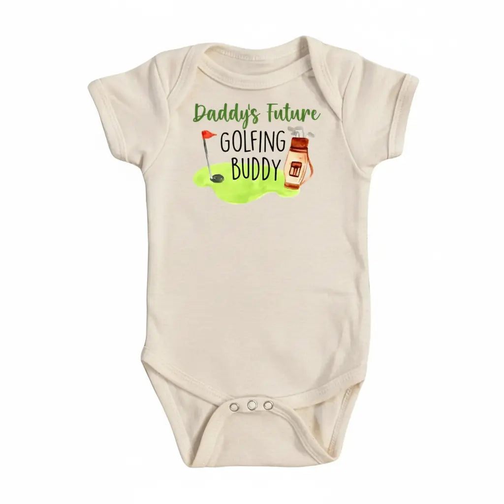 Golf Future Buddy - Baby Boy Girl Clothes Infant Bodysuit Funny Cute Newborn  Funny Cute Onesie® | North Fork Forager LLC