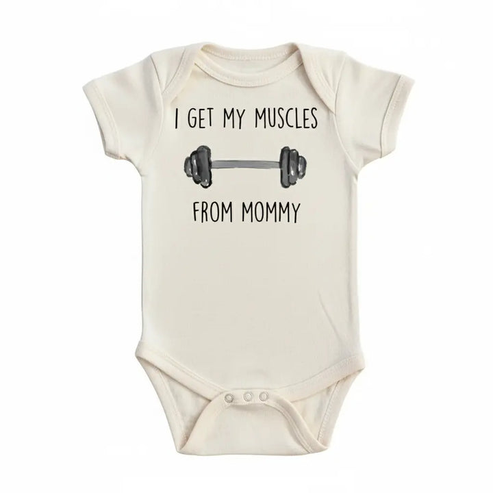 Gym Muscles Mommy - Baby Boy Girl Clothes Infant Bodysuit Funny Cute Newborn  Funny Cute Onesie® | North Fork Forager LLC