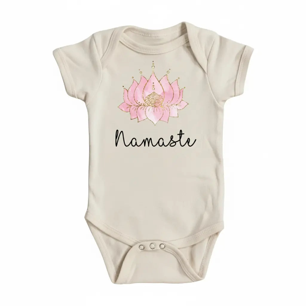 Yoga Namaste Mom - Baby Boy Girl Clothes Infant Bodysuit Funny Cute Newborn 1  Funny Cute Onesie® | North Fork Forager LLC