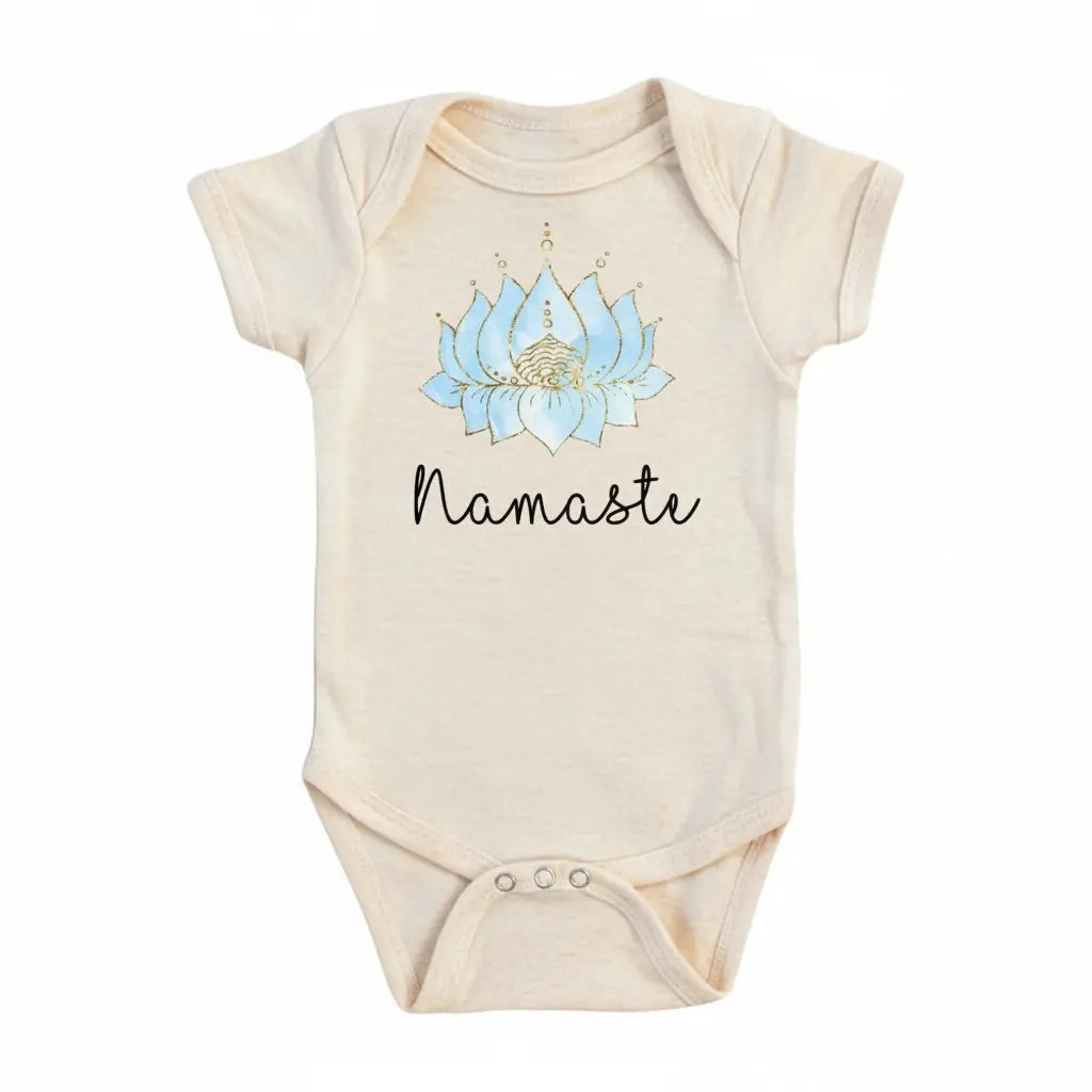 Yoga Namaste Mom - Baby Boy Girl Clothes Infant Bodysuit Funny Cute Newborn 1B  Funny Cute Onesie® | North Fork Forager LLC