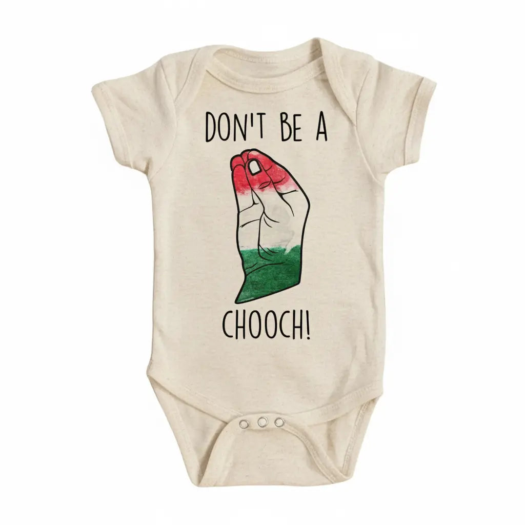 Italian Chooch - Baby Boy Girl Clothes Infant Bodysuit Funny Cute Newborn  Funny Cute Onesie® | North Fork Forager LLC