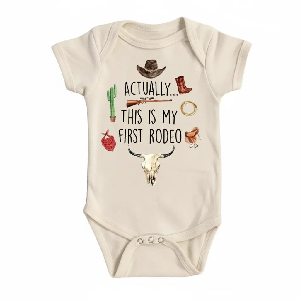 First Rodeo 2 - Baby Boy Girl Clothes Infant Bodysuit Funny Cute Newborn  Funny Cute Onesie® | North Fork Forager LLC