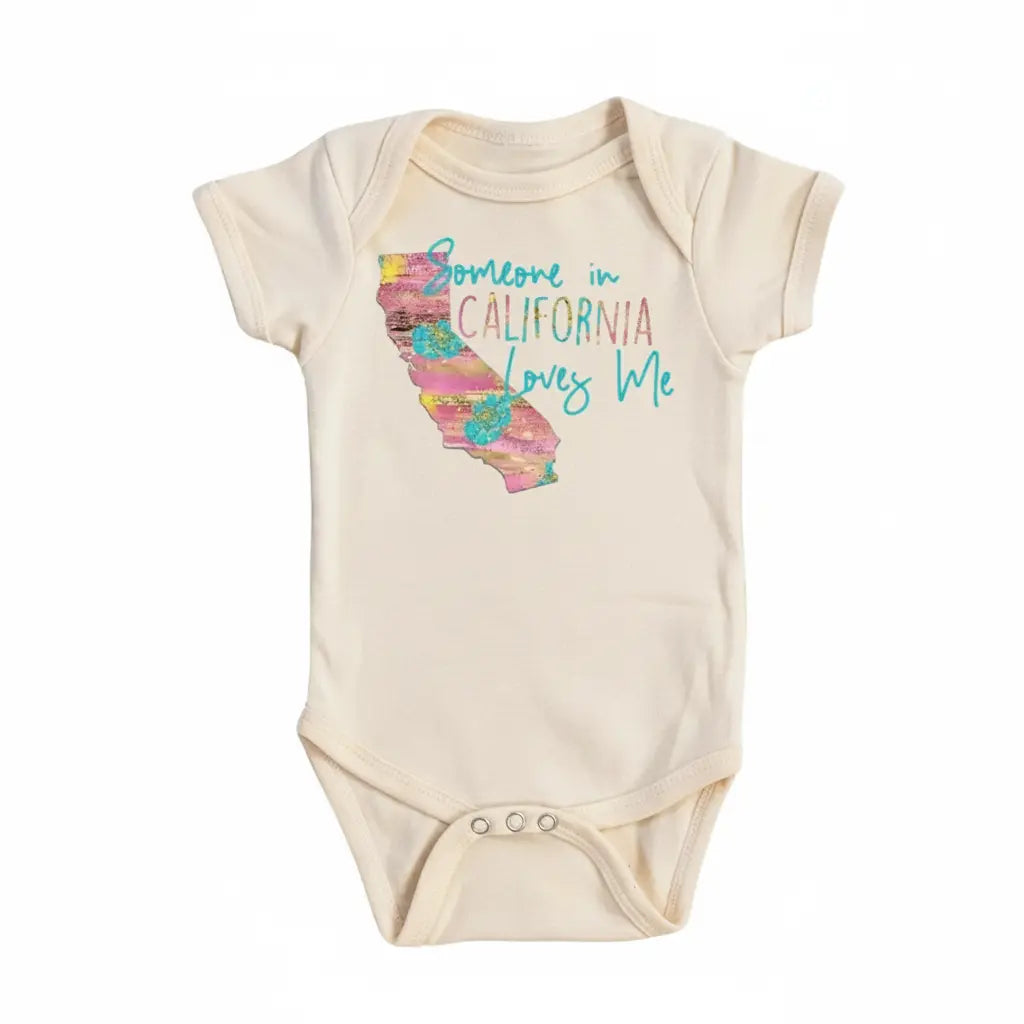 California Loves Me - Baby Boy Girl Clothes Infant Bodysuit Funny Cute Newborn  Funny Cute Onesie® | North Fork Forager LLC