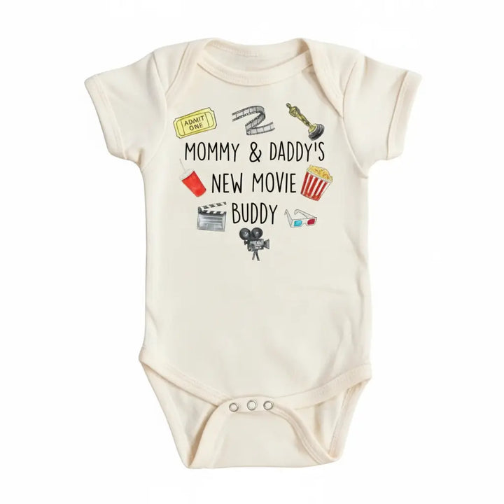 Movie Buddy - Baby Boy Girl Clothes Infant Bodysuit Funny Cute Newborn  Funny Cute Onesie® | North Fork Forager LLC