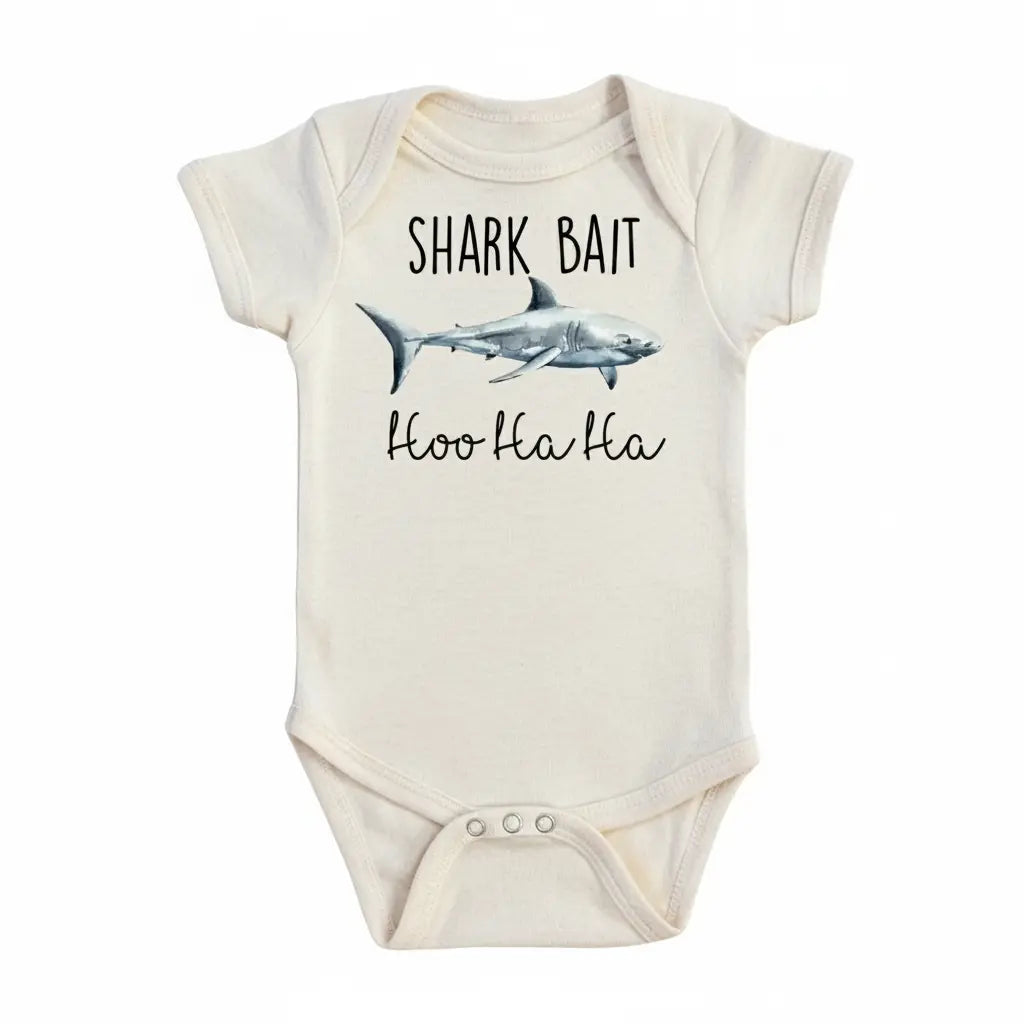 Shark Bait - Baby Boy Girl Clothes Infant Bodysuit Funny Cute Newborn  Funny Cute Onesie® | North Fork Forager LLC