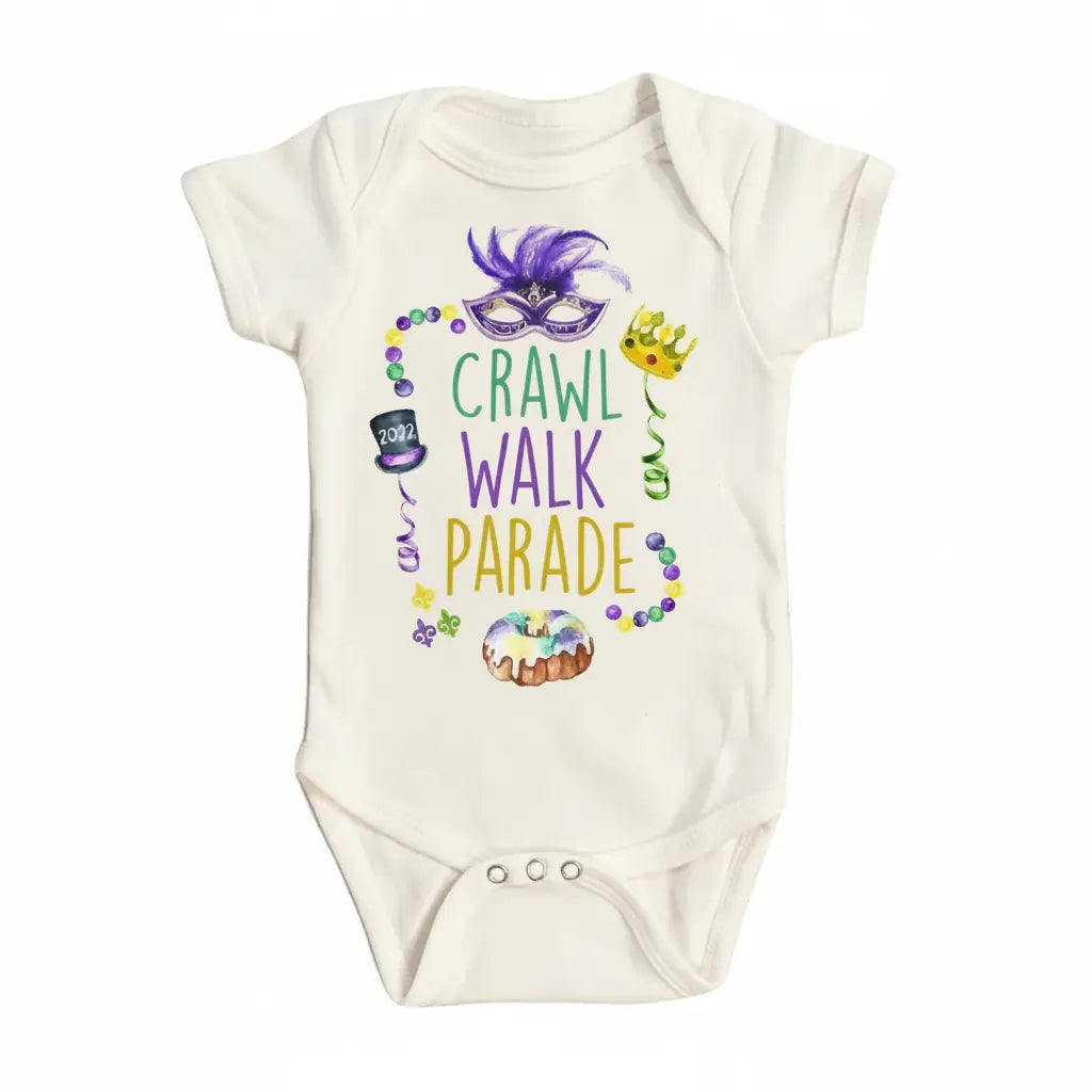 Mardi Gras - Baby Boy Girl Clothes Infant Bodysuit Funny Cute Newborn 1A  Funny Cute Onesie® | North Fork Forager LLC