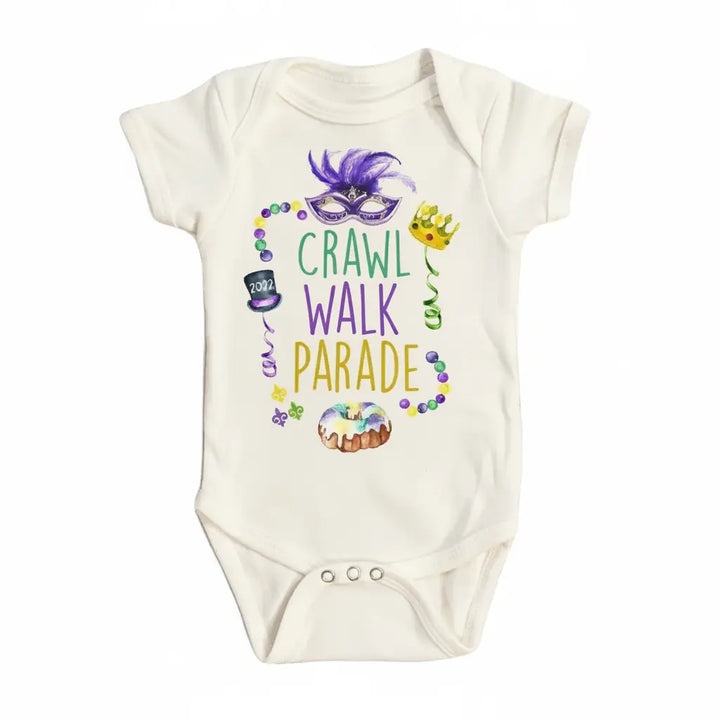Mardi Gras - Baby Boy Girl Clothes Infant Bodysuit Funny Cute Newborn 1A  Funny Cute Onesie® | North Fork Forager LLC