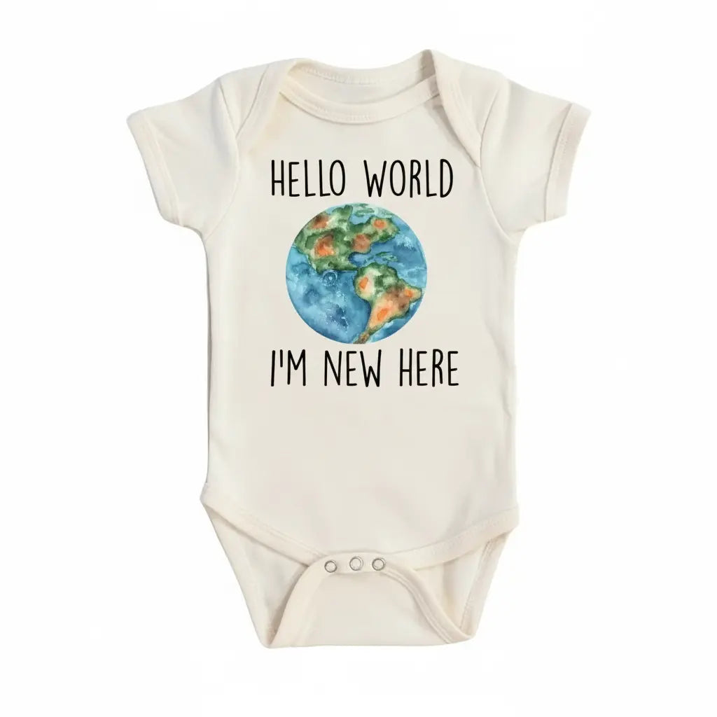 Hello World - Baby Boy Girl Clothes Infant Bodysuit Funny Cute Newborn  Funny Cute Onesie® | North Fork Forager LLC