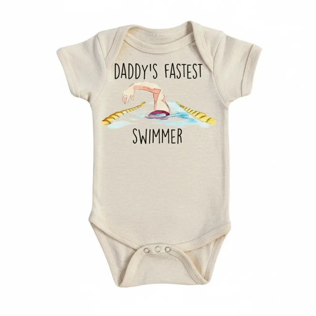 Swimming Fast - Baby Boy Girl Clothes Infant Bodysuit Funny Cute Newborn  Funny Cute Onesie® | North Fork Forager LLC