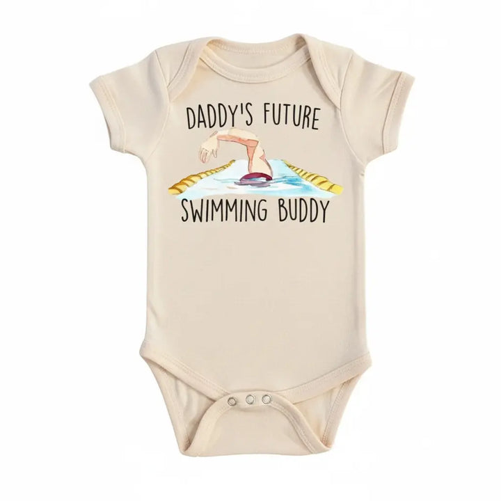 Swimming Daddy - Baby Boy Girl Clothes Infant Bodysuit Funny Cute Newborn  Funny Cute Onesie® | North Fork Forager LLC