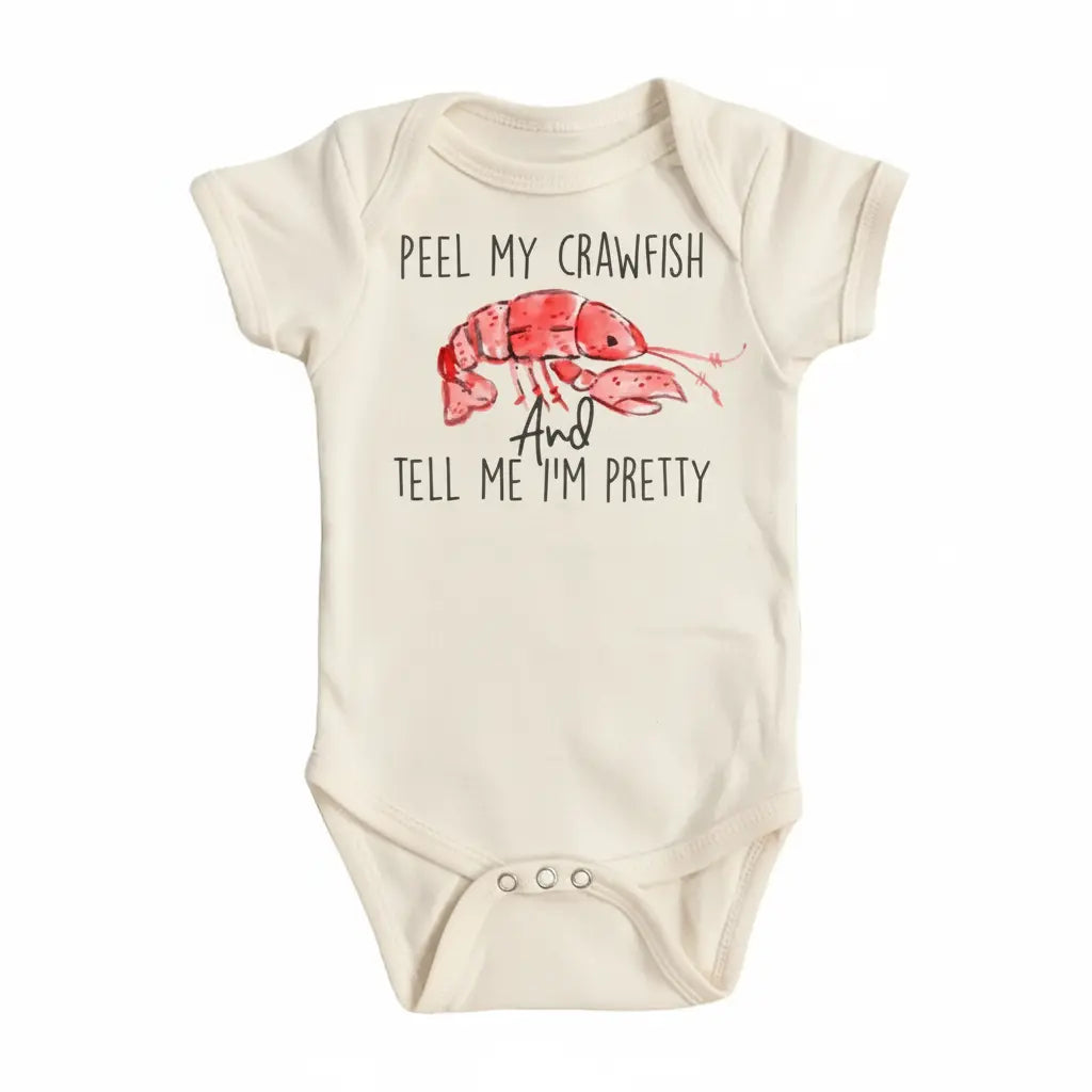 Crawfish Peeling - Baby Boy Girl Clothes Infant Bodysuit Funny Cute Newborn  Funny Cute Onesie® | North Fork Forager LLC