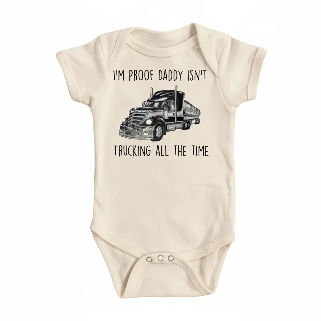 Trucker Black - Baby Boy Girl Clothes Infant Bodysuit Funny Cute Newborn  Funny Cute Onesie® | North Fork Forager LLC