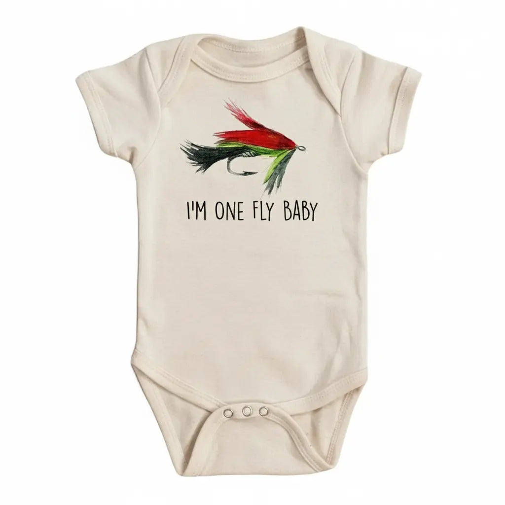 Fishing Fly Baby - Baby Boy Girl Clothes Infant Bodysuit Funny Cute Newborn  Funny Cute Onesie® | North Fork Forager LLC