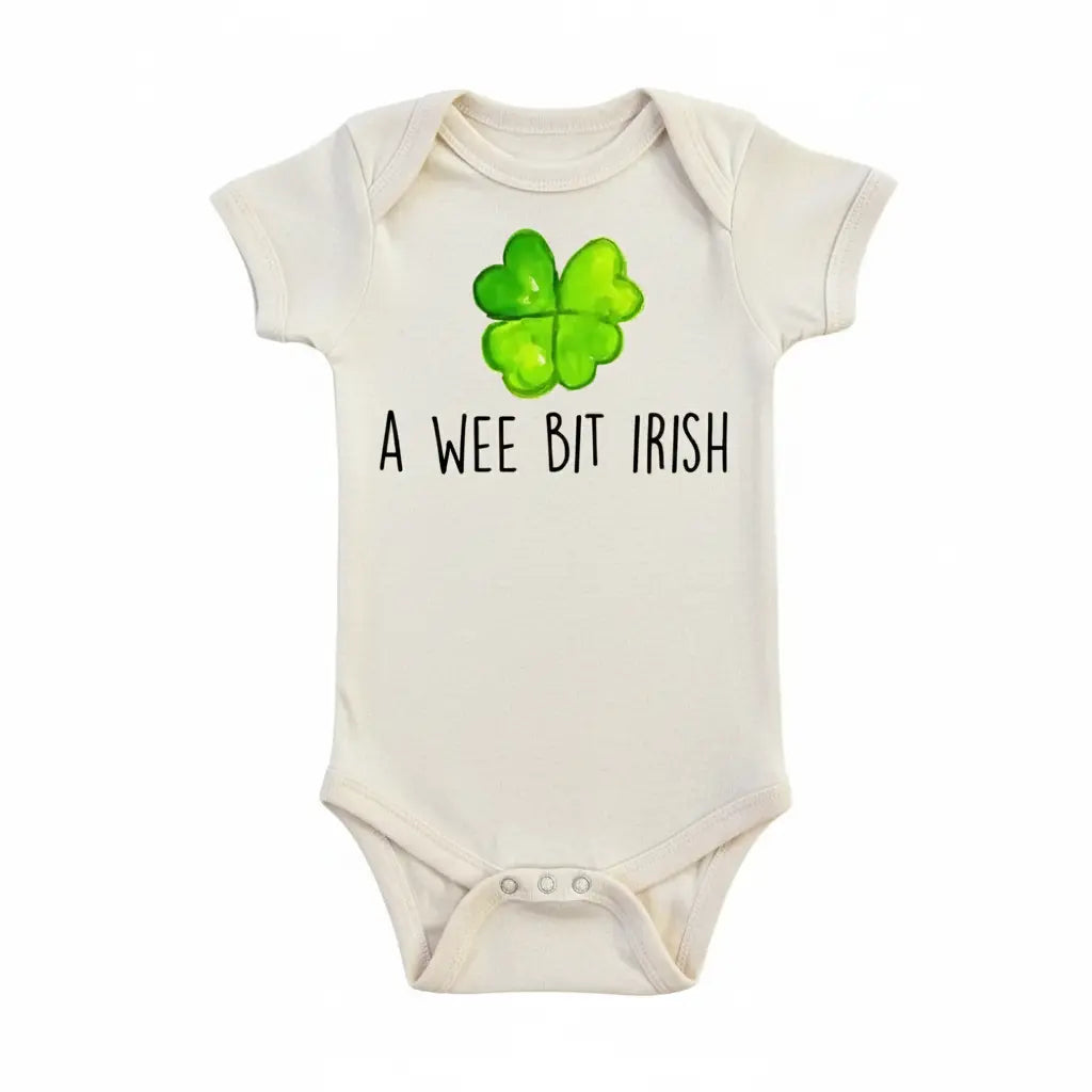 Irish Wee Bit - Baby Boy Girl Clothes Infant Bodysuit Funny Cute Newborn  Funny Cute Onesie® | North Fork Forager LLC