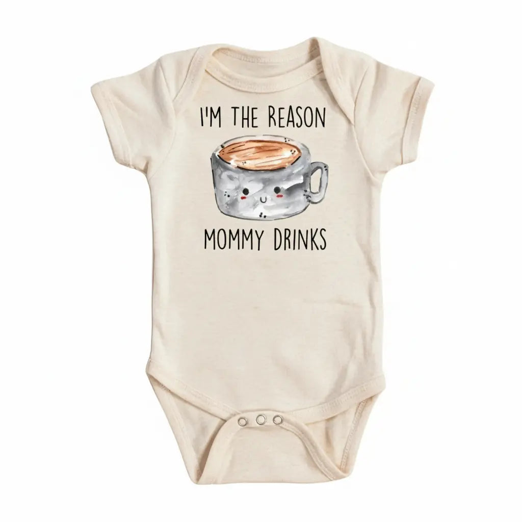 Coffee Mommy Drink - Baby Boy Girl Clothes Infant Bodysuit Funny Cute Newborn  Funny Cute Onesie® | North Fork Forager LLC