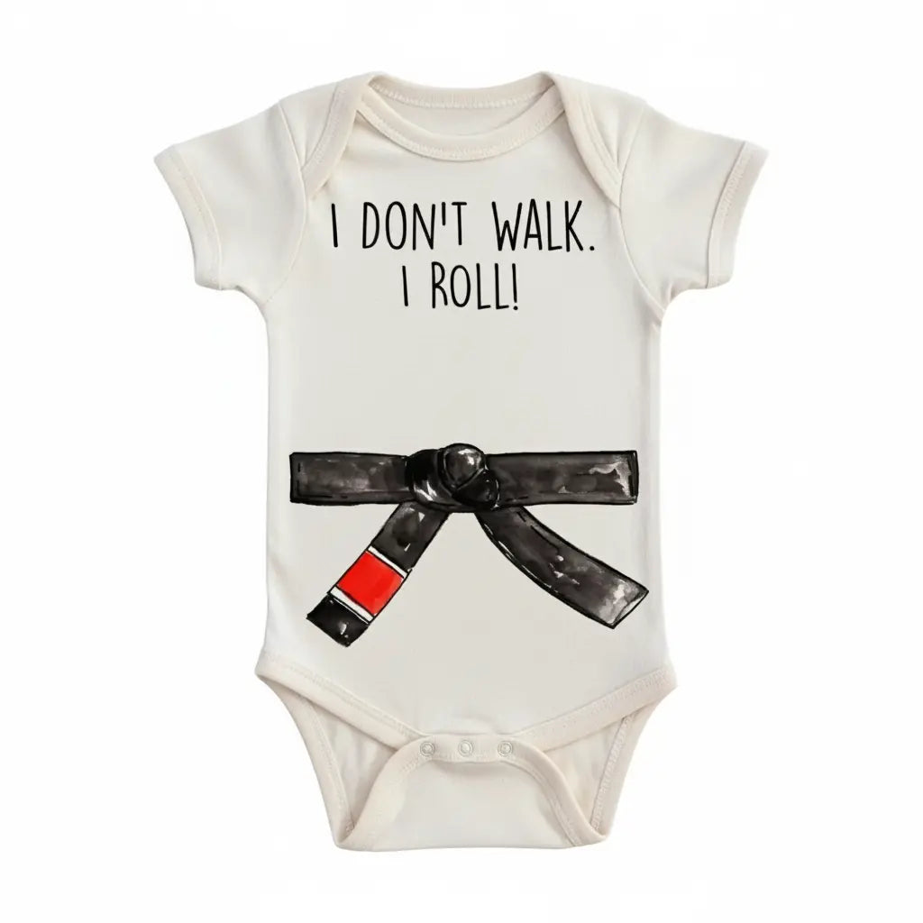 Jiu Jitsu I Roll - Baby Boy Girl Clothes Infant Bodysuit Funny Cute Newborn  Funny Cute Onesie® | North Fork Forager LLC
