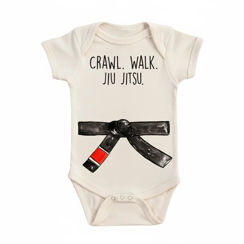 Jiu Jitsu Crawl - Baby Boy Girl Clothes Infant Bodysuit Funny Cute Newborn  Funny Cute Onesie® | North Fork Forager LLC