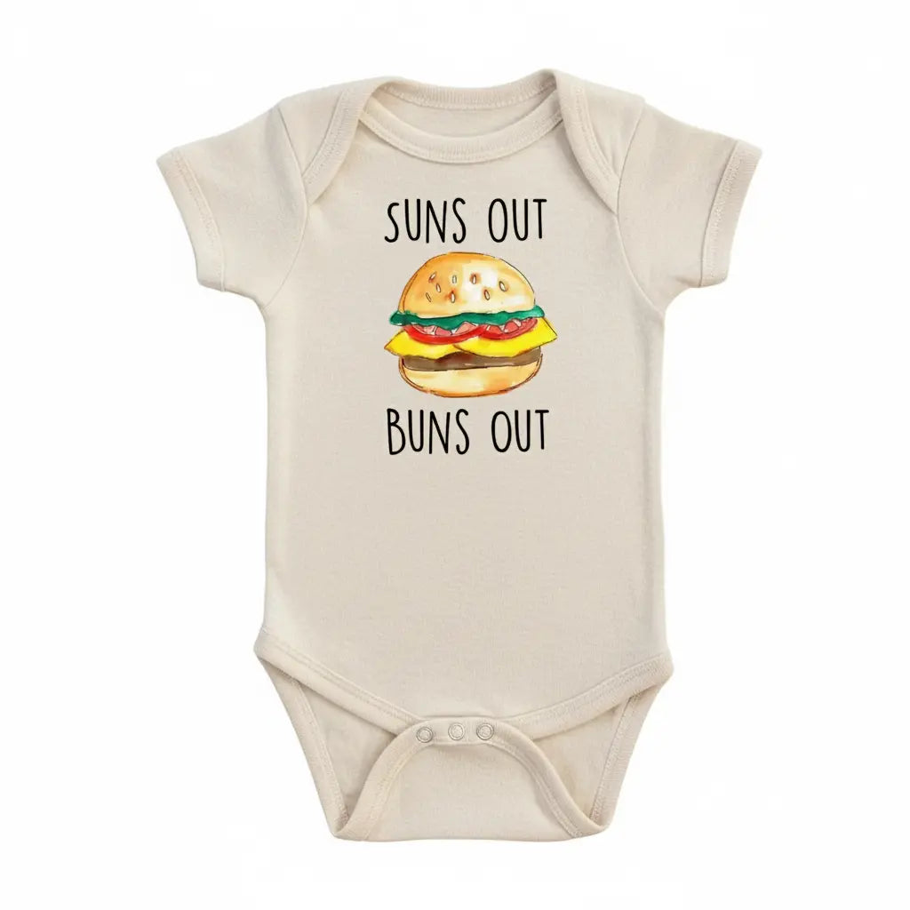 Burger Bbq - Baby Boy Girl Clothes Infant Bodysuit Funny Cute Newborn  Funny Cute Onesie® | North Fork Forager LLC