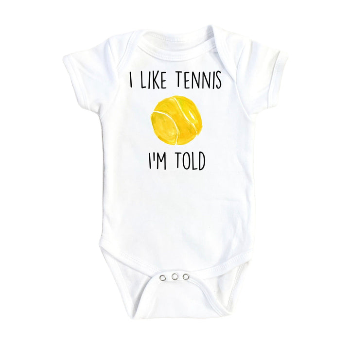 Tennis Love - Baby Boy Girl Clothes Infant Bodysuit Funny Cute Newborn Onesie